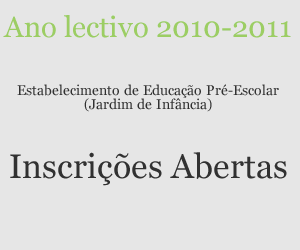 Inscri��es Pr�-Escolar